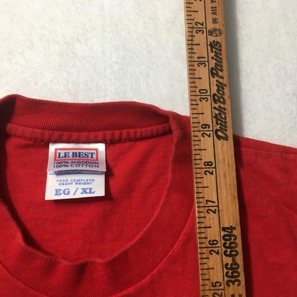 Vintage Puerto Vallarta Mexico Embroidered T-Shirt Men’s XL Heavy Cotton red - Picture 5 of 8